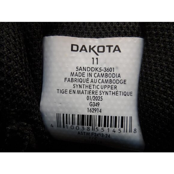 Dakota WorkPRO Men's Low-Cut 3601 STSP Athletic Safety Shoes Black Size 11M - Picture 8 of 8
